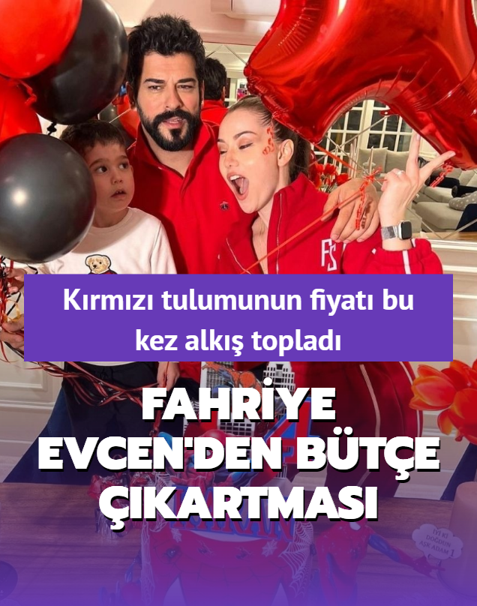 Fahriye Evcen'den b�t�e ��kartmas�! K�rm�z� tulumunun fiyat� bu kez alk�� toplad�