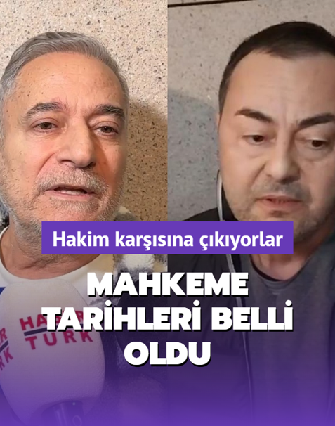 Mahkeme tarihleri belli oldu