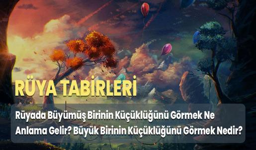 Rüyada Büyümüş Birinin Küçüklüğünü Görmek Ne Anlama Gelir? Büyük Birinin Küçüklüğünü Görmek Nedir?