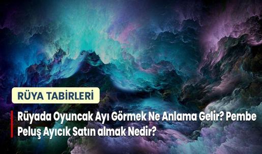 Rüyada Oyuncak Ayı Görmek Ne Anlama Gelir? Pembe Peluş Ayıcık Satın almak Nedir?