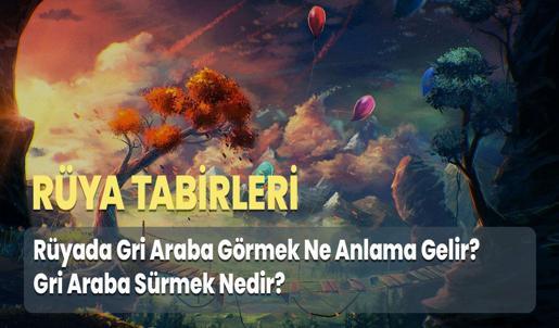 Rüyada Gri Araba Görmek Ne Anlama Gelir? Gri Araba Sürmek Nedir?