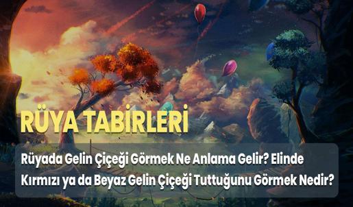 Rüyada Gelin Çiçeği Görmek Ne Anlama Gelir? Elinde Kırmızı ya da Beyaz Gelin Çiçeği Tuttuğunu Görmek Nedir?