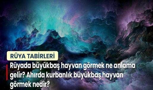 Rüyada Büyükbaş Hayvan Görmek Ne Anlama Gelir? Ahırda Kurbanlık Büyükbaş Hayvan Sürüsü Görmek Nedir?