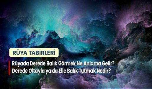 Rüyada Derede Balık Görmek Ne Anlama Gelir? Derede Oltayla ya da Elle Balık Tutmak Nedir?