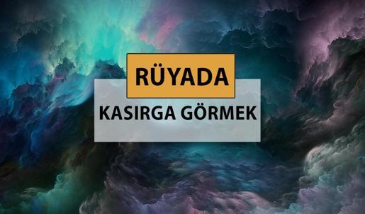 Rüyada kasırga görmek ne anlama gelir, ne demek? Rüyada kasırga görmek neye delalettir?