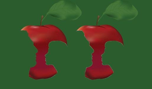 Resimde ilk ne gördün? Aşk mı para mı mutlu ediyor ortaya çıkıyor! Elma görenler…