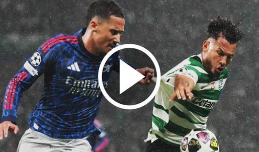 Sporting Lizbon - Arsenal maç özeti izle! Şampiyonlar Ligi Arsenal maçı özet