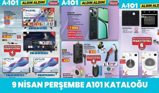 9 Nisan 2026 A101 kataloğu: Bugün A101'de ne var?