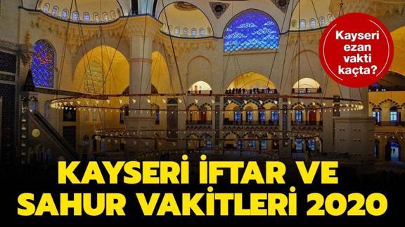 kayseri iftar vakti 2020