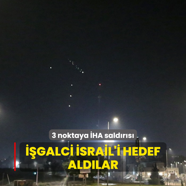 galci srail'i hedef aldlar... 3 noktaya HA saldrs