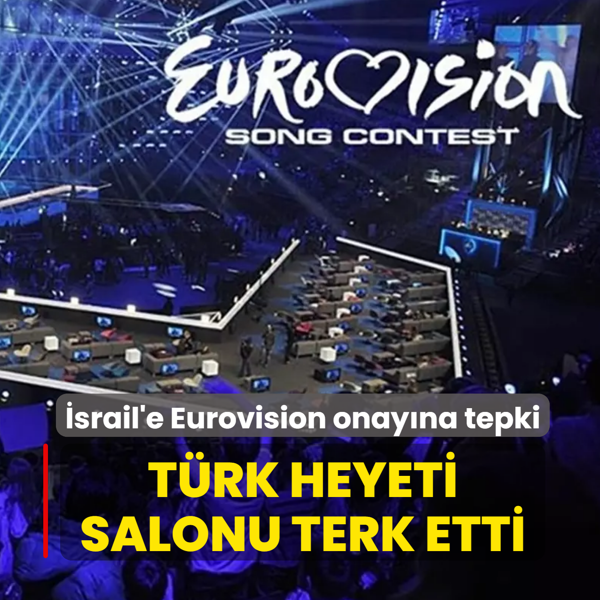 srail'e Eurovision onayna sert tepki: Trk heyeti salonu terk etti