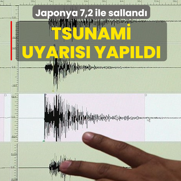 Japonya'da 7,2 byklnde deprem... Tsunami uyars yapld