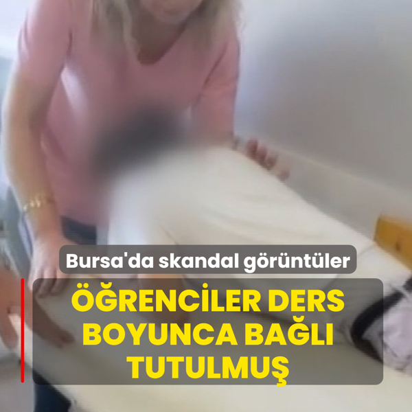 zel eitim kurumunda skandal grntler! renciler ders boyunca bal tutulmu
