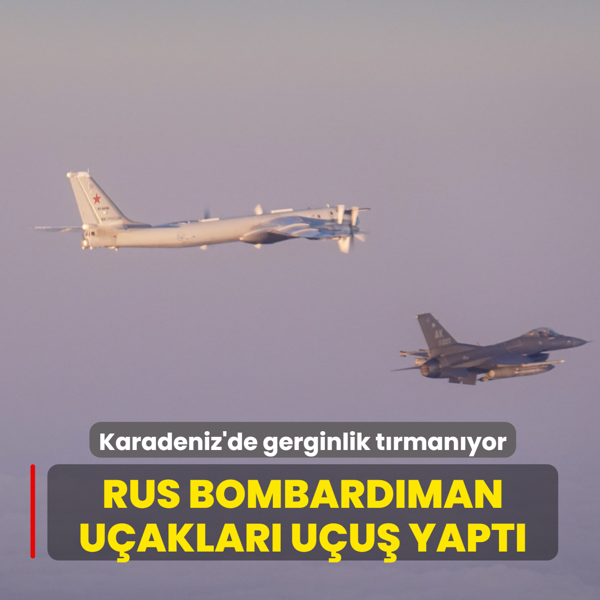 Karadeniz'de gerginlik t�rman�yor... Rus bombard�man u�aklar�ndan g�vde g�sterisi