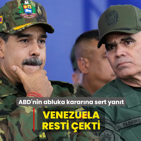 ABD'nin abluka karar�na sert yan�t! Venezuela resti �ekti