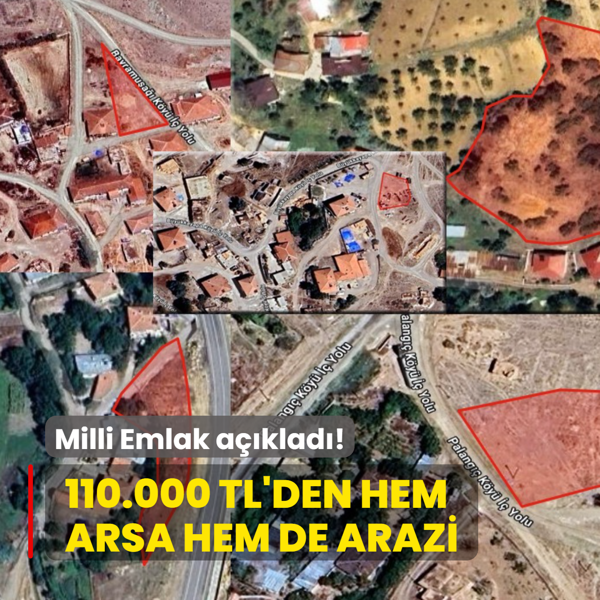 Milli Emlak a��klad�: 110.000 TL'den hem arsa hem de arazi imkan�! Yeti�en al�yor...