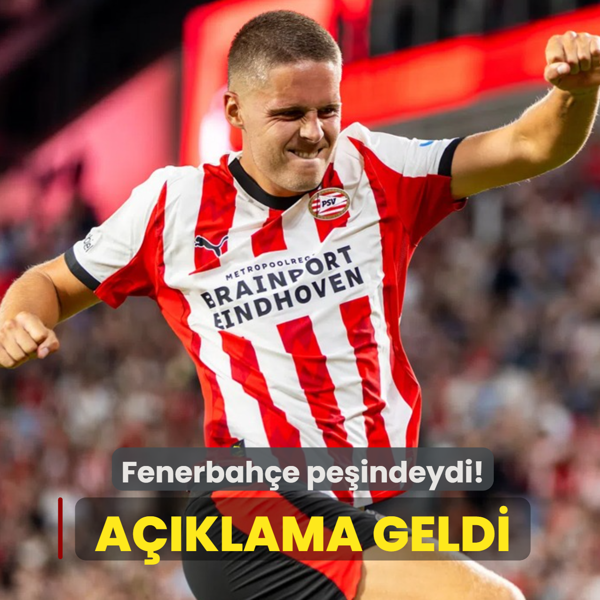 Fenerbah�e'de g�ndem Joey Veerman! PSV'den a��klama geldi
