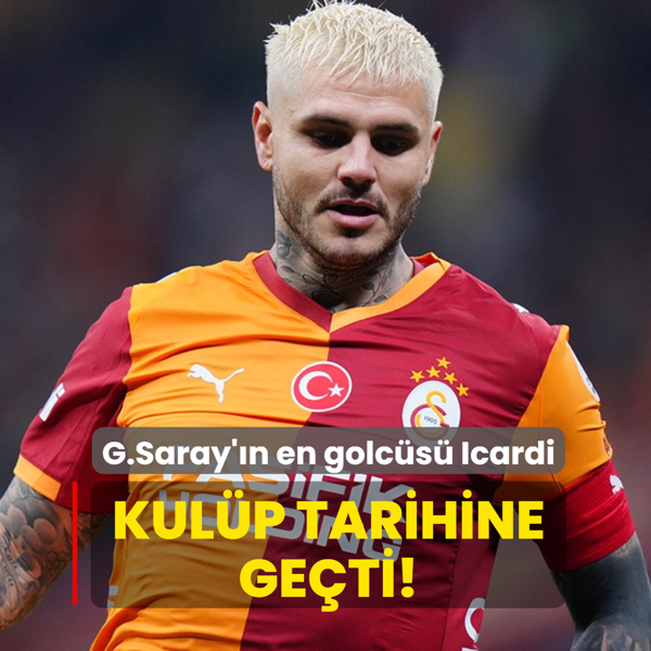 Kul�p tarihine ge�ti! Galatasaray'�n en golc�s� Mauro Icardi
