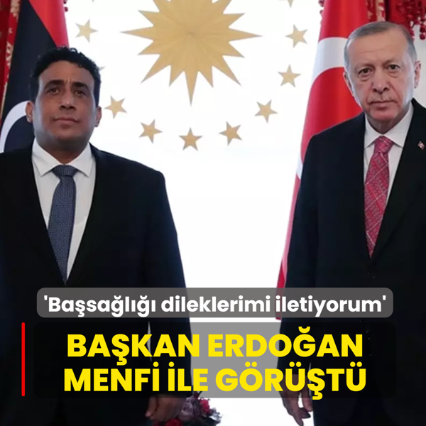 Ba�kan Erdo�an, Libya Ba�kanl�k Konseyi Ba�kan� el-Menfi ile telefonda g�r��t�