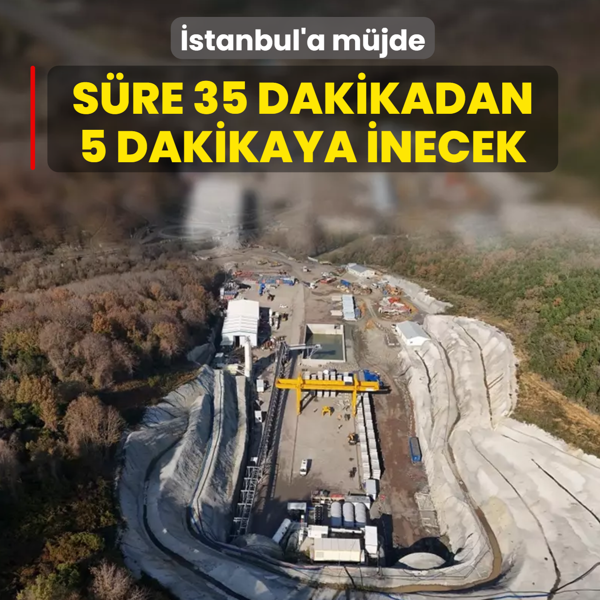 �stanbul'a t�nel m�jdesi: Seyahat s�resi 35 dakikadan 5 dakikaya inecek