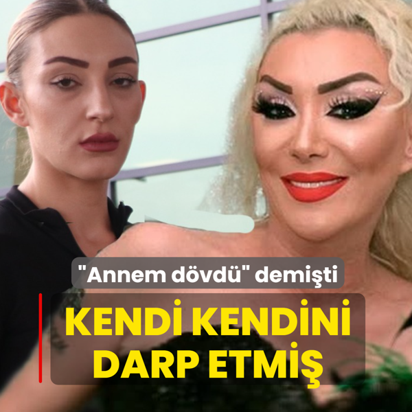 'Annem d�vd�' demi�ti... Kendi kendini darp etmi�