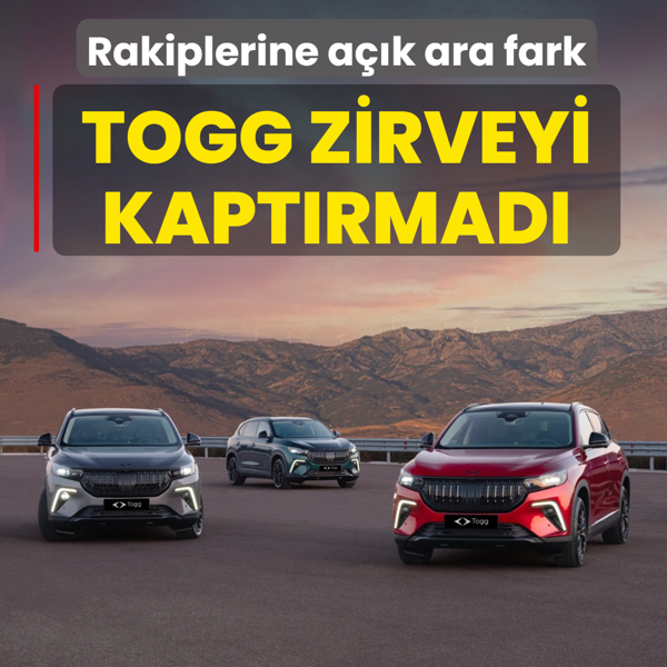 Togg zirveyi kapt�rmad�! Rakiplerine a��k ara fark
