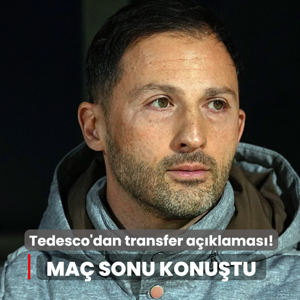 Domenico Tedesco'dan transfer a��klamas�! Ma� sonu konu�tu