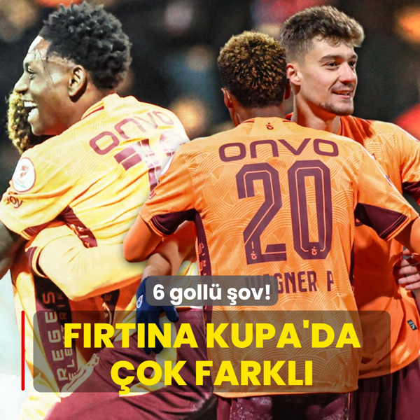 6 goll� �ov! Trabzonspor Kupa'da �ok farkl�
