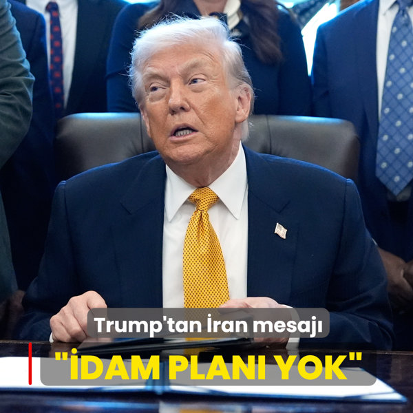 Trump'tan �ran mesaj�... ��dam plan� yok�
