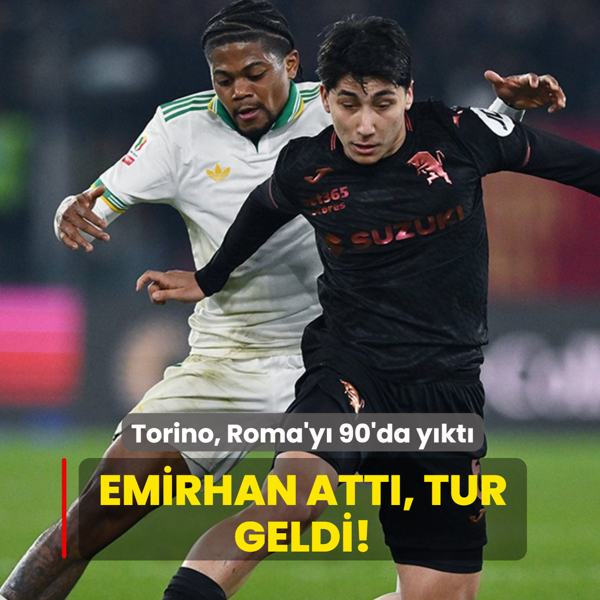 Turu getiren gol Emirhan �lkhan'dan! Torino, Roma'y� 90'da y�kt�