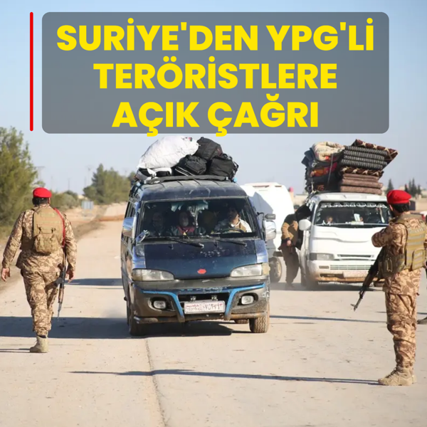 Suriye'den YPG'li ter�ristlere a��k �a�r�