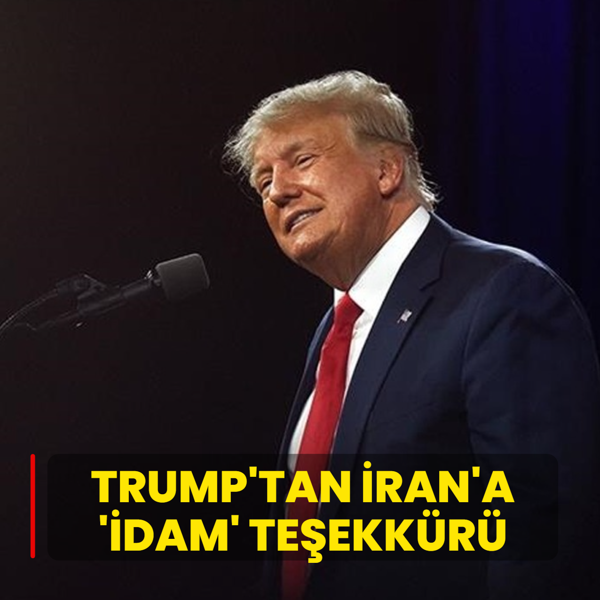 Trump'tan �ran'a 'idam' te�ekk�r�: 800 protestocuyu asmad�n�z