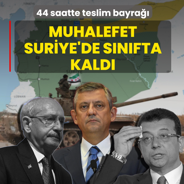 44 saatte teslim bayra��! Muhalefet Suriye'de s�n�fta kald�