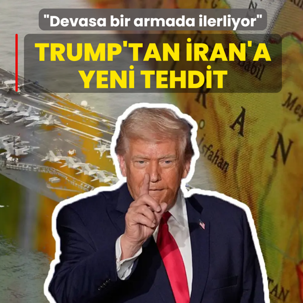 Devasa bir armada ilerliyor! Trump'tan �ran'a yeni tehdit