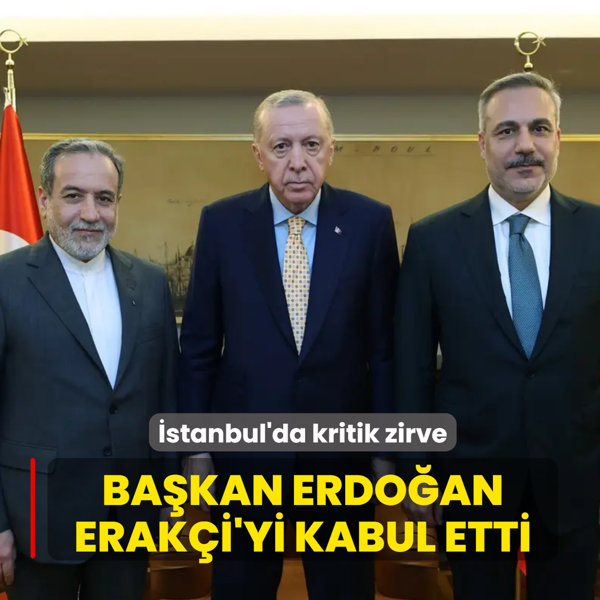 �stanbul'da kritik zirve: Ba�kan Erdo�an Erak�i'yi kabul etti