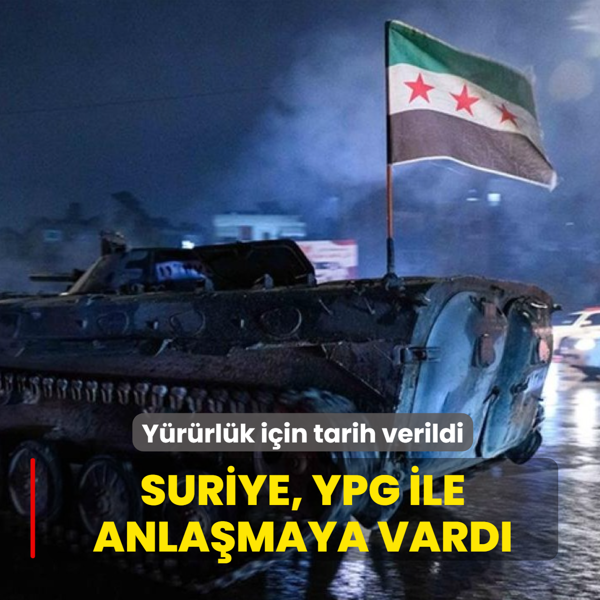 Suriye, YPG ile anla�maya vard�! Y�r�rl�k i�in tarih verildi