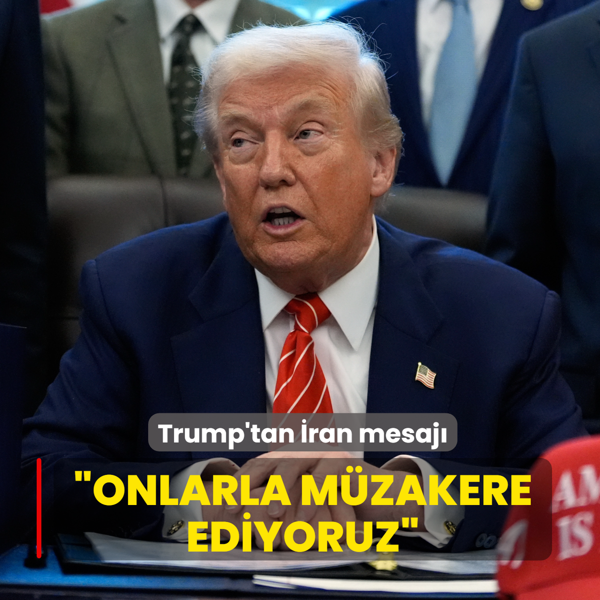 Trump'tan �ran mesaj�... �Onlarla m�zakere ediyoruz�