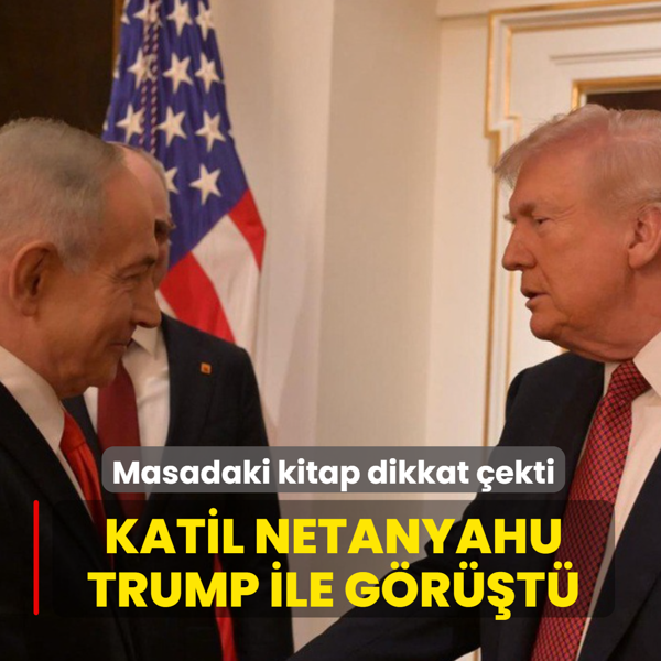 Masada yer alan kitap dikkat �ekti! Katil  Netanyahu, Trump ile g�r��t�