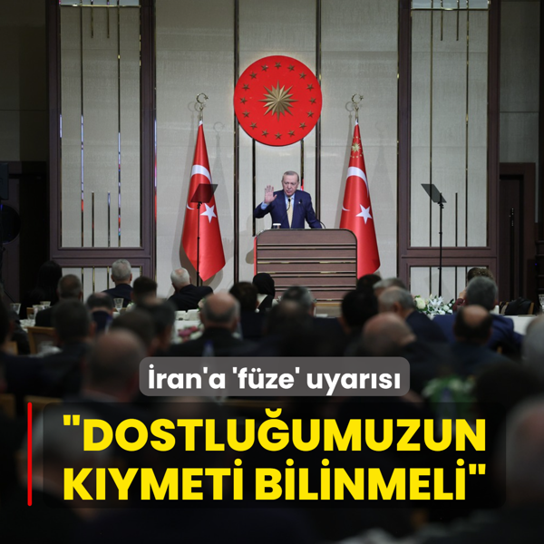 Ba�kan Erdo�an'dan �ran'a 'f�ze' uyar�s�: Gerekli ikazlarda bulunduk, tekerr�r etmemeli