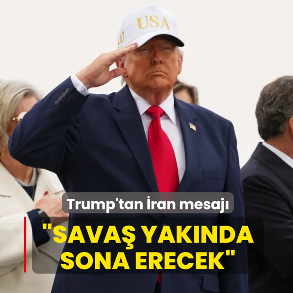 Trump'tan �ran mesaj�... �Sava� yak�nda sona erecek�