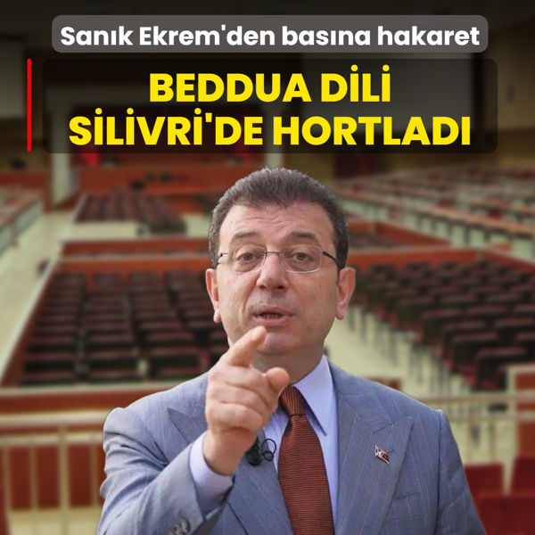 San�k Ekrem'den bas�na hakaret! Beddua dili Silivri'de hortlad�