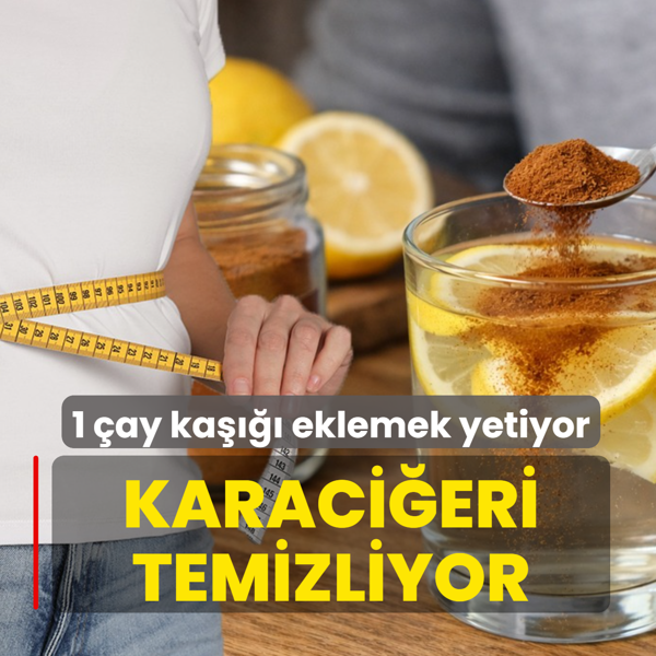 Limonlu suya 1 �ay ka���� ekleyin: Hem ya�lar� m�knat�s gibi �ekiyor hem karaci�eri temizliyor