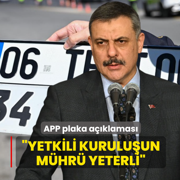 Bakan �ift�i'den APP plaka a��klamas�: Yetkili kurulu�un m�hr�-g�venlik i�aretleri yeterli
