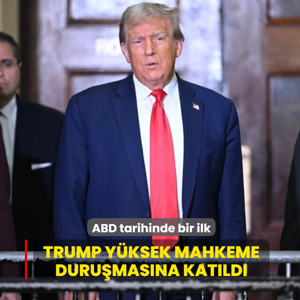 ABD tarihinde bir ilk... Trump Y�ksek Mahkeme duru�mas�na kat�ld�