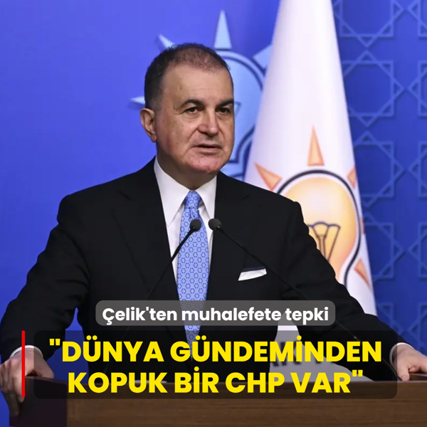 �elik'ten muhalefete tepki: D�nya g�ndeminden kopuk bir CHP y�netimi var