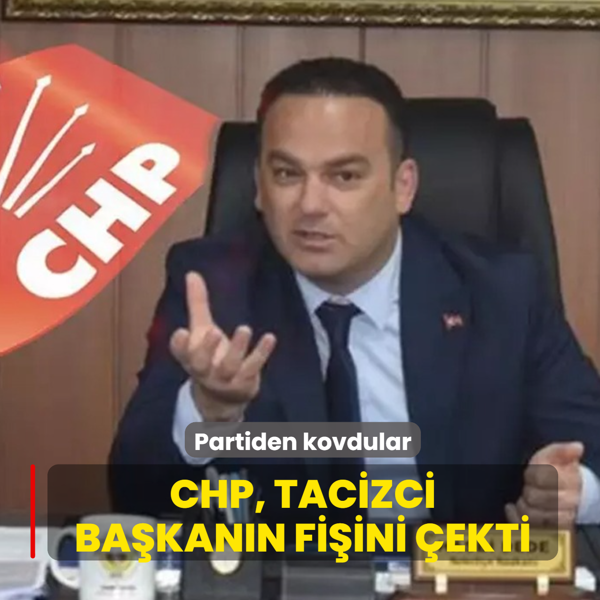 Partiden kovdular! CHP, tacizci ba�kan�n fi�ini �ekti