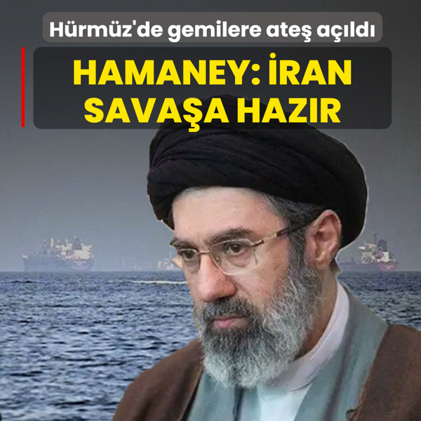 H�rm�z'de gemilere ate� a��ld�! Hamaney: �ran donanmas� sava�a haz�r