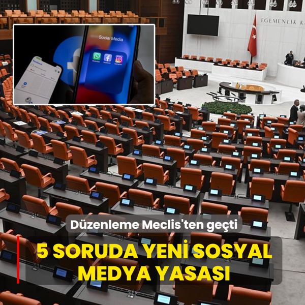 D�zenleme Meclis'ten ge�ti... 5 soruda yeni sosyal medya yasas�