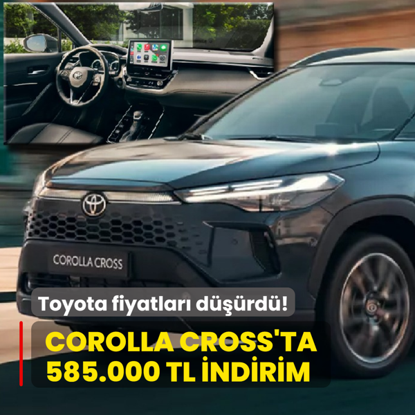 Toyota fiyatlar� d���rd�: Corolla ara�ta tam 585.000 TL indirim! ��te g�ncel fiyat listesi...