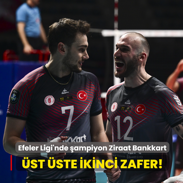 Efeler Ligi'nde �ampiyon Ziraat Bankkart! �st �ste ikinci zafer